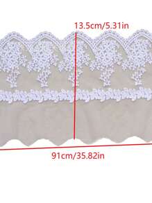 1yard Embroidery Lace Lace Flower Leaf Mesh Clothing Lace Accessories Mesh 13.5cm Fabric