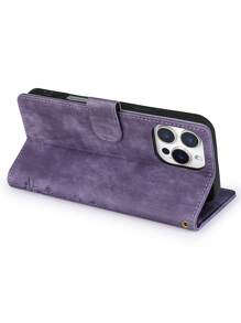 Funda de piel de imitación de manzana compatible con 16, 15, 14, 13, 12, 11 Pro X XS Max XR 8 7 Plus SE 2020, con soporte para tarjetas de crédito, estuche billetera con tapa compatible con Pixel 9 8 7 6 Pro XL 8A 7A 6A para OnePlus Nord N30 CE3 Lite 10 Ace 3 2V, para OPPO Xiao Mi Redmi Hua Wei Honor con cubierta con soporte y estampado de mariposas y flores