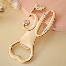 10 pezzi di apribottiglie in metallo con numeri 30/40/50, regali pratici per compleanno, anniversario, matrimonio, San Valentino, decorazione per feste e ospiti