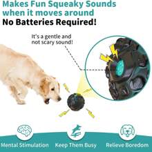 Dog Ball For Aggressive Chewers - Interactive Dog Toy Balls Fun Squeaky Sound To Keep Them Busy, For Small Medium Large Breeds, Rubber Pet Chew Toys, As Seen On TV