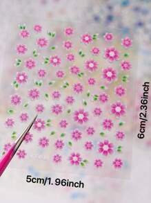 10/30pcs Colorful Flower, Bow Knot, Heart Shape, Butterfly Petals 3D Nail Art Stickers, Shiny Decals For DIY Nail Decoration, Suitable For Women And Girls