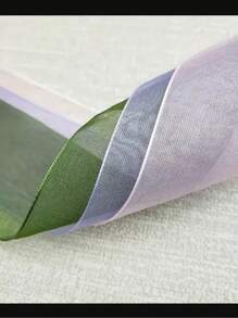 1 Pair/2Pcs 120cm Long Mesh Ribbon Shoelaces, Transparent Colorful Candy Wide Flat Lace Chiffon Shoelaces For Women Shoes, Men Sneakers, Winter Shoes