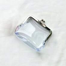 Mini Money Bags Bus Card Iron Mouth Clip Credit ID Card Small Wallet Card Holder Transparent Purse Change Purse Wallet Purse Wallet Mini Wallet Coin Wallet Clear Bag