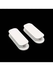 2 piezas de Manillas deslizantes de plástico autoadhesivas, tiradores auxiliares sin perforar para pegar en ventanas, gabinetes de cocina, armarios, cajones, puertas de madera y vidrio, accesorios de mejoras para el hogar - Multicolor - Ver 12