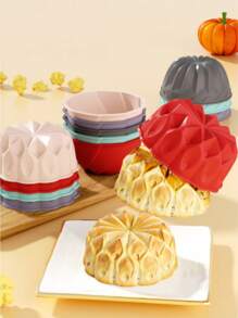 12 Muffin Cupcake Molds, Silicone Molds, Chocolate Molds, Candy - Non-Stick Pans, Patterns And Baking - Crown, Nest, Spiral And Braided Shapes - Perfect Cake, Baking Molds, Kitchen Supplies, Kitchen Accessories (Random Colors)