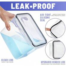 Sorbus Food Storage Containers - Pack Of 6 - Air Tight, Four-Way Snap Lids Keeps Food Fresh - Store Cereal, Pasta, Flour, Nuts, Candy - Durable Plastic Kitchen Pantry Bins