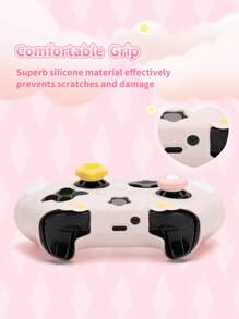 GeekShare Silicone Skin Game Controller Cover With 2 Thumb Grip Caps And 2 Stickers
