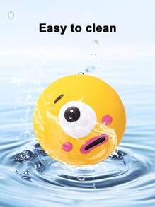 [Para perros de raza pequeña] 1/3 piezas de juguete sonoro para perros con diseño de ojos grandes y adorables, pelota de goma resistente para perros con chirrido para masticar, limpiar los dientes y entrenamiento interactivo, artículos para mascotas