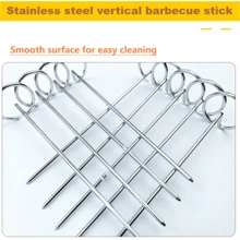 5 Pieces/10 Pieces/20 Pieces Mini Universal Stainless Steel Barbecue Skewers, 3.66 Inches In Length, Can Be Used In Air Fryer, Oven Rack, Vertical Inclined Grill. Perfect For Family Gatherings, Birthday Parties, Barbecues, Outdoor Cooking, Camping, Picnics And Barbecues. Barbecue Accessories. Reusable Vertical Skewers For Chicken, Meat And Vegetable Skewers.
