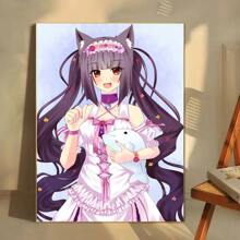 1pc Vanilla Anime Canvas Painting Cafe Bar Room Wall Decor Unframed