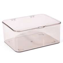 1pc Tea Storage Box With Cover, Transparent Dust-Proof Tea Table Tea Leaves Teacup Organizer, Tea Set Holder