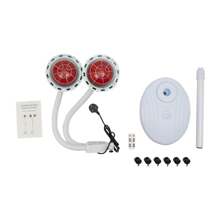 Adjustable Height & Angle, 275W, Pain Relief Light Lamp For Muscles & Joints, Home Use, Remote Control, 32-239°F, With Sand/Water Base - White - View 11