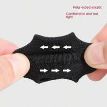 12 件高弹力手指和拇指支撑套 - 透气尼龙混合压缩包裹，缓解疼痛，扳机指辅助，运动保护 - 非常适合篮球、排球、羽毛球 - 均码 - 黑色 - 查看 9