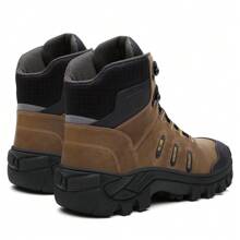 Bota Coturno Masculino Couro Reforçado Biqueira PVC