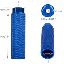 Bike Pegs 2Pcs Aluminum Alloy Anti-Skid Lead Foot Bicycle Pegs 3/8 Inch Axles For Mountain Bike Cycling Rear Stunt Pegs - Multicolor - View 3