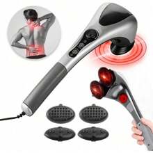 Raganet, Masajeador Eléctrico, Doble Cabezal Infrarrojo Para Cuerpo Completo, Relajante, Fácil de Usar - Blanco - Ver 2