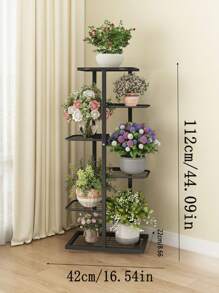 1pc Multi-Tier Plant Stand Metal Display Rack, adequado para sala de estar, decoração de jardim interno e exibição de presentes