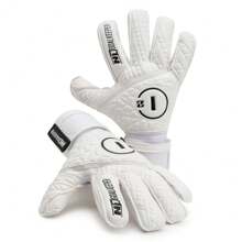 Luva de Goleiro Profissional N1 Cronos Branca + Meia Antiderrapante - Envio Mesmo DIA