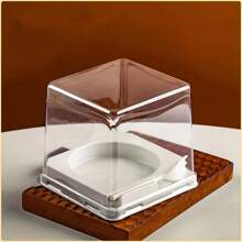 20 件带盖透明 PET 烘焙杯 - 透明甜点慕斯蛋糕容器 - 一次性塑料 - 用于包装零食、糕点、派对礼品 - 烘焙和派对的理想选择 - 送给面包师和派对主持人的完美礼物