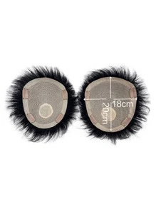 1 件 男士自然人发假发 6.29 英寸 X 7.08 英寸 - 直发、细发、轻质，可增加发量并遮盖白发 16 厘米 X 18 厘米 - SNatural - 查看 12