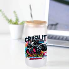 4 قطع/مجموعة من ملصقات وتغليف أكواب بطبعة شاحنات وحوش عبر نقل حراري مقاوم للماء وذاتية اللصق لأكواب وزجاجات المياه ، ملصقات نقل حراري لتغليف علب الزجاج 16 أونصة ، أعمال فنية DIY، مقاس 4.3 بوصة * 9.4 بوصة - متعدد الألوان - مشاهدة 7