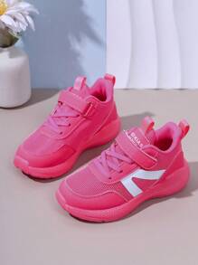 1 par de zapatillas deportivas de malla transpirable para niños, para primavera/verano/otoño, zapatillas deportivas de estudiante, adecuadas para niños y niñas