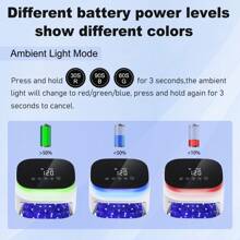 Lámpara UV profesional para uñas de gel, lámpara LED recargable de 60 W para uñas para esmalte de gel con 4 temporizadores y sensor, lámpara de curado con pantalla LCD y sensor automático inteligente, secador de uñas con 30 cuentas LED para salón, regalo para el hogar para esposa, mamá y niña, color blanco