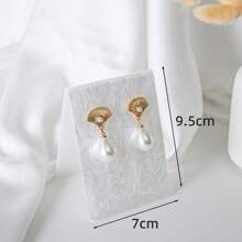 Giá đỡ trưng bày khuyên tai bằng acrylic họa tiết Brnt màu trắng thời trang, giá đỡ tai, hộp đựng đồ trang sức, hộp đựng đồ tổ chức - Nhiều màu - Xem 13