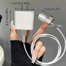 5 件简约线条图案电缆保护器，兼容 14 ProMax 充电器，数据线保护器兼容 13/12/11，18/20W 快速充电头套，送给男朋友/女朋友的礼物充电器保护器