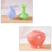 Creative Miniature Fake Flower Vase Micro Landscape Ceramic Vase Resin Model Small Decorative Accessories For Dollhouse Scenes - Multicolor - View 2