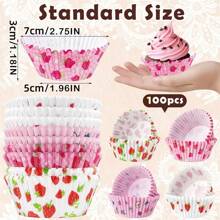 Multiple Pieces Halloween Kitchen Strawberry Cream Cake Baking Supplies, Kitchen Tools, Baking Accessories, Baking Supplies, Cake Stands, Candy Stands, Cake Decorations, Baking Molds, Suitable For Weddings, Holiday Parties, Strawberry Theme Parties, Baby Showers, Friend Gatherings, Best Gifts For Baking Friends