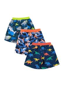 3 stuks/set jongens multi-color strand-, surf- en zwemshorts