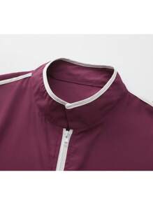 Men's Loose Robe, Arab Youth Purple Casual Long Robe, Cooling - Violet Purple - View 3