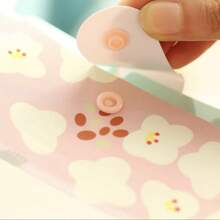 6pcs Accordion Folders, Cartoon Floral Plastic Matte A4 Document Holder, Waterproof File Organizer Bag For Students - A4 - View 8