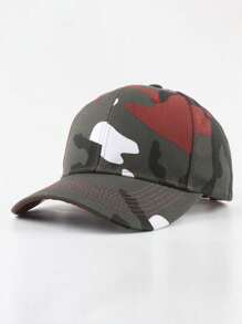 1pc Unisex Multicolor Camouflage Casual Fashion Sun Visor Cap, Suitable For Daily Outdoor/Street Wear