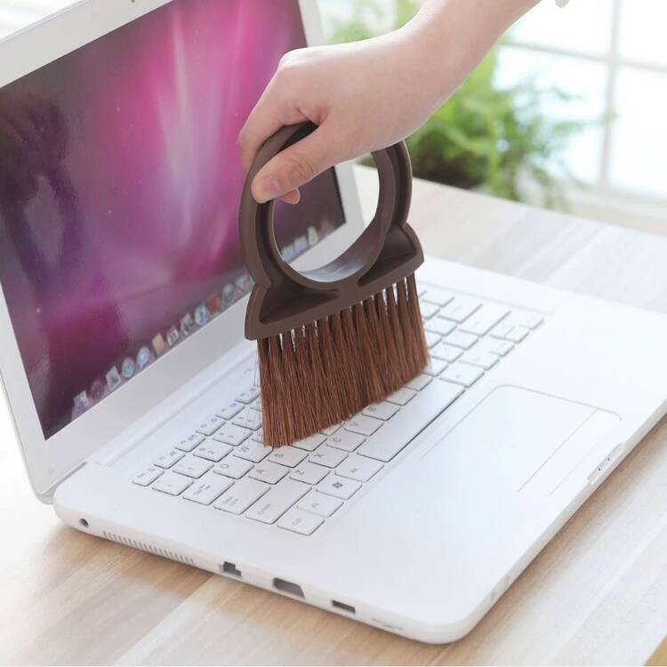 桌面清洁迷你扫帚簸箕套装软刷键盘清洁器多功能簸箕工具 - 彩色 - 查看 3
