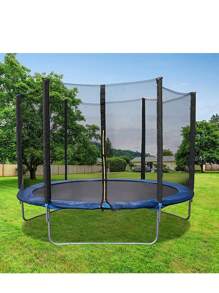 Blu-183x225cm Robusto trampolino per bambini su gambe, trampolino a molla per esterni per il giardino, giochi giocattolo per interni