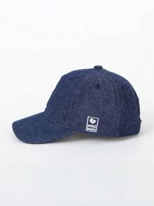 Mini Bala Kids' Adjustable Denim Baseball Cap, Spring Hat For Boys And Girls - Denim Dark Blue - View 3