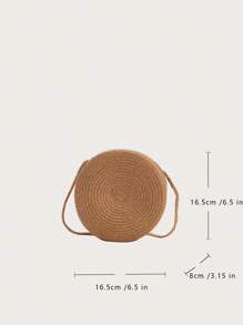 Yogodlns Round Straw Bag Women Woven Beach Crossbody Bag For Ladies Children Cute Shoulder Rattan Handmade Knitted Bag Small Handbag Fashion Shell Shape Straw Bag Rattan Woven Handbag Handmade Straw Handbag Summer Beach Bag Shoulder Bags Coin Purse, Eye-Catching Beach Bag Summer, Summer Straw Beach Bag For Women, Hottest Beach Bags For Women, Beach Necessities, Beach Essentials,Beach Stuff & Summer Essentials, Newest Holiday Bag