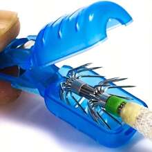 5pcs Bright Squid And Octopus Fishing Lures - Saltwater Fishing Squid Accessories, Easy To Install Multicolor Safety Bait, Wooden Shrimp Bait