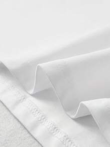 Plus Size Customized Photo Men's T-Shirt, High Street Vintage Style ,Bold & Unapologetic: Custom Photo Tees For Big Guys Who Rule The Streets - Your Message, Your Photo (Up To 6XL),Multi-Occasion Applicability Such As Gym/Nightclub/Hip Hop , Etc. - White - View 8