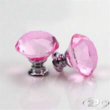 10 peças de maçanetas de armário de vidro de cristal, maçanetas de porta de móveis de cômoda, puxadores de gaveta, gaveta em formato de diamante de 30 mm, para guarda-roupa e armário, puxadores de maçanetas de armário, puxadores de maçanetas de gaveta de cozinha com parafusos