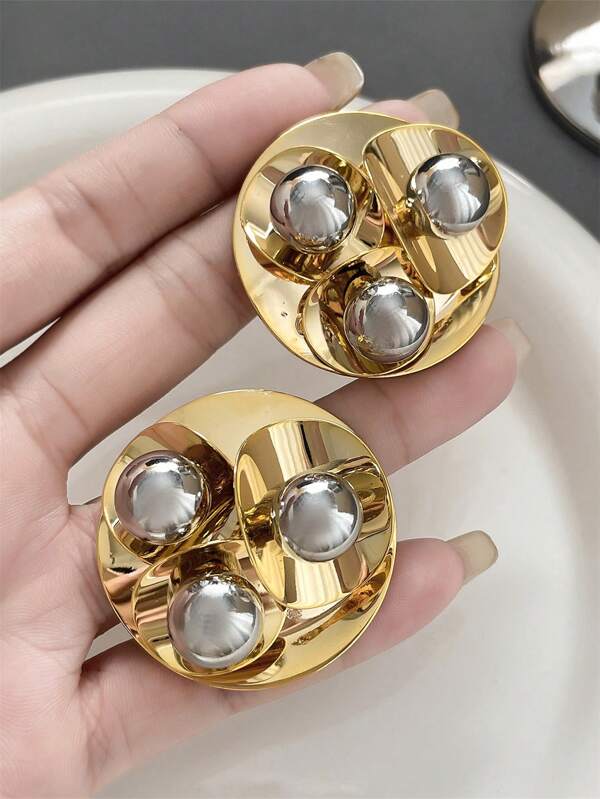 1 Pair Fashionable, Elegant, And Classic High-End Earrings, Suitable For Women's Daily Wear