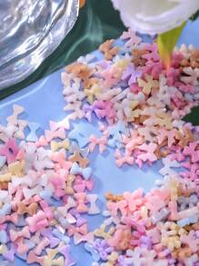 美甲网红丝带炫彩蝴蝶结闪亮蝴蝶结树脂饰品配件diy手工创意材料 - 彩色 - 查看 9