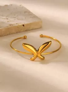 1 PC Geometry Shell Open Bangles Bracelet For Women Stainless Steel Gold Color Cuff Bracelets Summer Beach Waterproof Hand Jewelry - Geometry - View 9