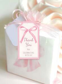 50 个粉色蝴蝶结感谢标签粉色蝴蝶结主题感谢标签礼品包装“感谢您与我们一起庆祝！”粉色蝴蝶结公主生日派对装饰用于送礼新娘送礼情人节，用于送礼新娘送礼，适合生日派对、婚礼、礼品、礼品、宴会、酒吧、公主生日、丝绸蝴蝶结感谢纸质标签用于婚礼新娘送礼派对礼品礼品用品、礼品包装 - 粉色 - 查看 4