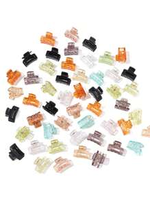 20pcs/Set Mini Transparent Hair Clips For Ponytail, Hair Claws For Girl Summer Small Size Hair Accessory