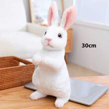 1pc 16-30cm Kawaii Squatting & Standing Rabbit Plush Toys Lovely Simulation Rabbit Dolls Stuffed Soft Animal Doll For Kids Girls Birthday Gift