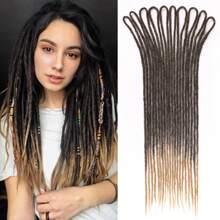 10 Strands 24 Inch Double Ended Synthetic Dreadlock Extensions - Straight Fake Dreads In Dark Purple 10 Strands/Pack Easy To Style & Reusable Lightweight & -Free Dreads Extensions - Multicolor - View 10