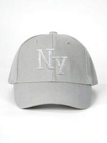 3/1 pieza Gorra de béisbol bordada de NY, sombrero casual para protección solar al aire libre adecuado para niños y niñas en primavera, otoño, viajes, playa y vacaciones